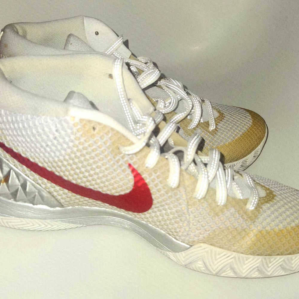 Nike Red and Gold Athletic Shoes